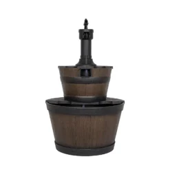 Stylish Fountain Whiskey Barrels Garden Water Feature 19 Stylish Fountain Whiskey Barrels Garden Water Feature -Flowerpot Specialty Store 13944159 1945005845191088