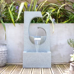 Stylish Fountain Ango Falls Garden Water Feature With LEDs -Flowerpot Specialty Store 13947169 2065005844485926
