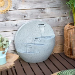 Stylish Fountain Kyoto Falls Garden Water Feature With LEDs -Flowerpot Specialty Store 13947170 2105005844858475