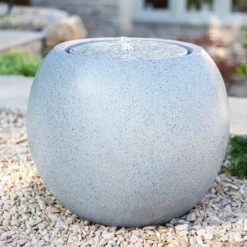 Stylish Fountain Nara Ripple Garden Water Feature With LEDs -Flowerpot Specialty Store 13947171 7665005844791440