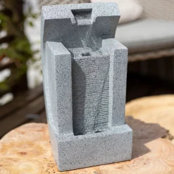 Stylish Fountain Kiso Column Garden Water Feature With LEDs 7 Stylish Fountain Kiso Column Garden Water Feature With LEDs -Flowerpot Specialty Store 13947172 1325005844798628