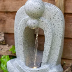 Stylish Fountain Zen Pour Garden Water Feature With LEDs -Flowerpot Specialty Store 13947173 3655005844923803