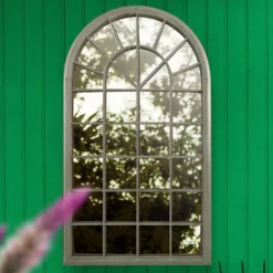 MirrorOutlet Somerley Eden Country Arch Large Metal Garden Mirror - 129x76cm -Flowerpot Specialty Store 13950557 1934987139911914