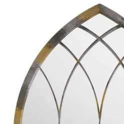 MirrorOutlet Rose Garden Rustic Arch Extra Large Metal Garden Mirror - 161x72cm 5 MirrorOutlet Rose Garden Rustic Arch Extra Large Metal Garden Mirror - 161x72cm -Flowerpot Specialty Store 13950562 1394987139108541