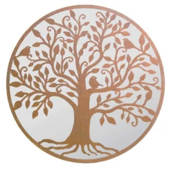 MirrorOutlet Stag Deer Round Garden Mirror - 100cm -Flowerpot Specialty Store 13950585 4514987138931583