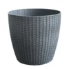 Grey Weave Planter - 35cm