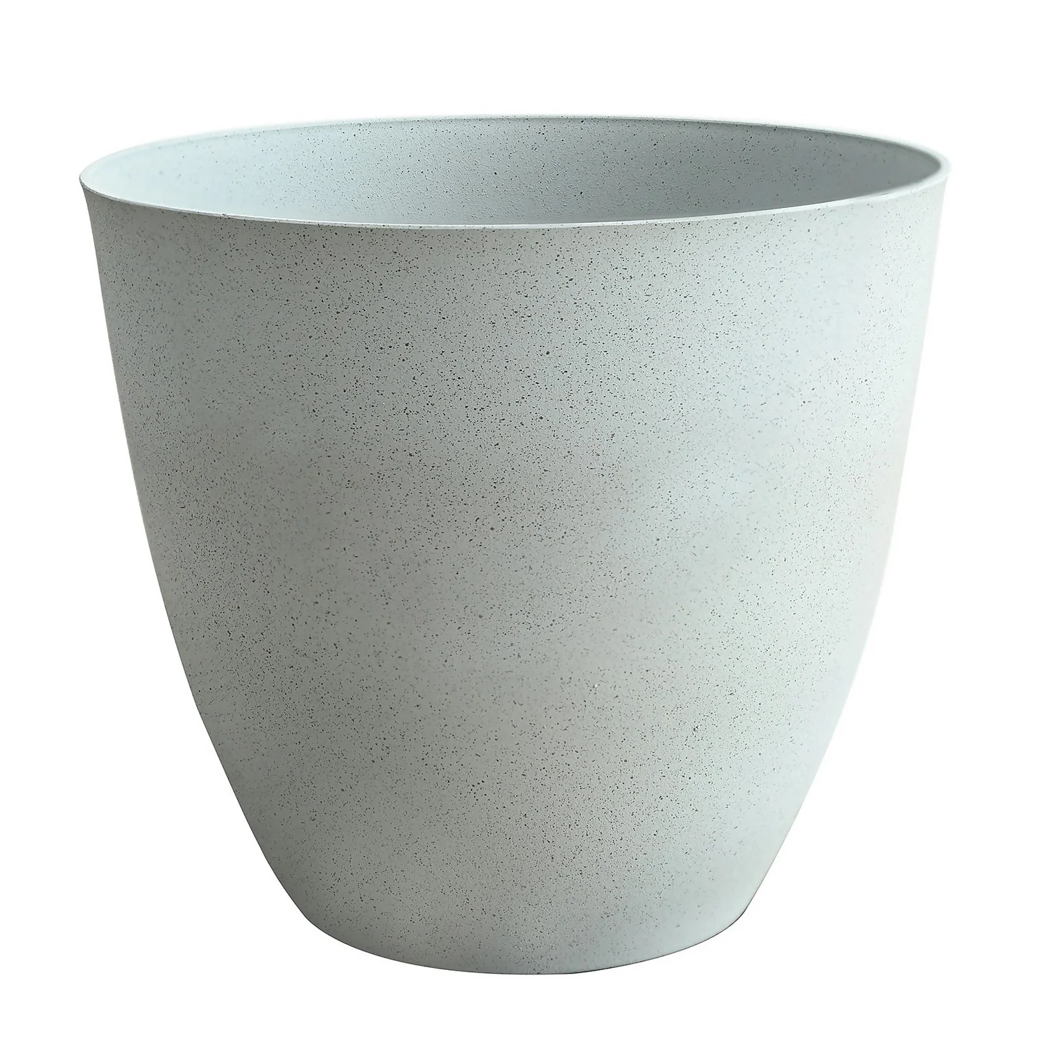 White Stone Look Planter - 33cm 1 White Stone Look Planter - 33cm