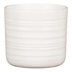 Scheurich Ripple White Indoor Pot - 20cm