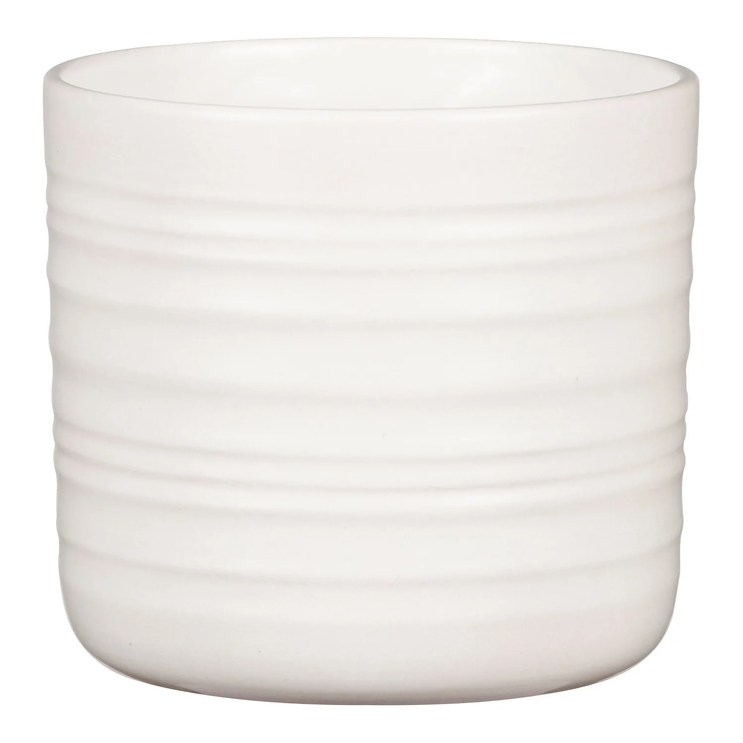 Scheurich Ripple White Indoor Pot - 23cm 1 Scheurich Ripple White Indoor Pot - 23cm