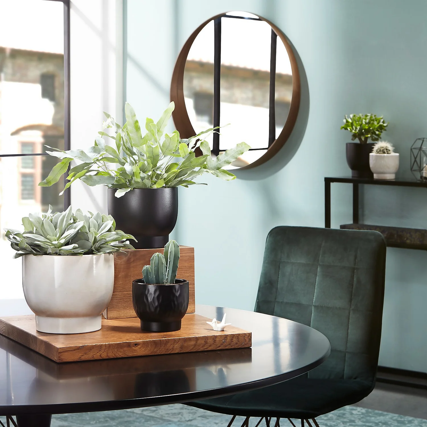 Scheurich Opale Hammered White Indoor Pot - 13cm 2 Scheurich Opale Hammered White Indoor Pot - 13cm - Image 2