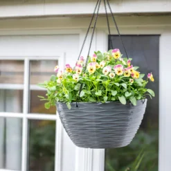 Wave Hanging Basket Charcoal - 35cm -Flowerpot Specialty Store 13973619 5855011239782385