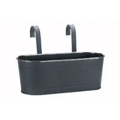 15in Fence & Balcony Planter - Grey