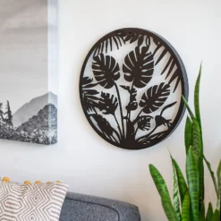 Jungle Leaf Garden Wall Art 35cm - Black 7 Jungle Leaf Garden Wall Art 35cm - Black -Flowerpot Specialty Store 13981006 7305005835382876