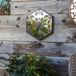 Hexagonal Laser Cut Outdoor Mirror 35cm - Black 10 Hexagonal Laser Cut Outdoor Mirror 35cm - Black -Flowerpot Specialty Store 13981007 7105005835377797