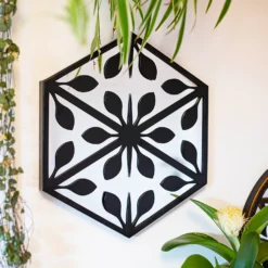 Hexagonal Laser Cut Outdoor Mirror 35cm - Black 8 Hexagonal Laser Cut Outdoor Mirror 35cm - Black -Flowerpot Specialty Store 13981007 7935005835323161