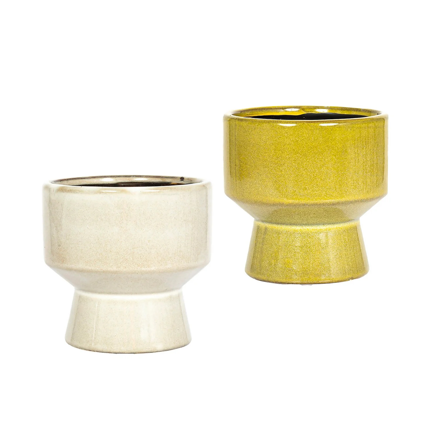 Chamfered Indoor Plant Pot - 13cm 1 Chamfered Indoor Plant Pot - 13cm