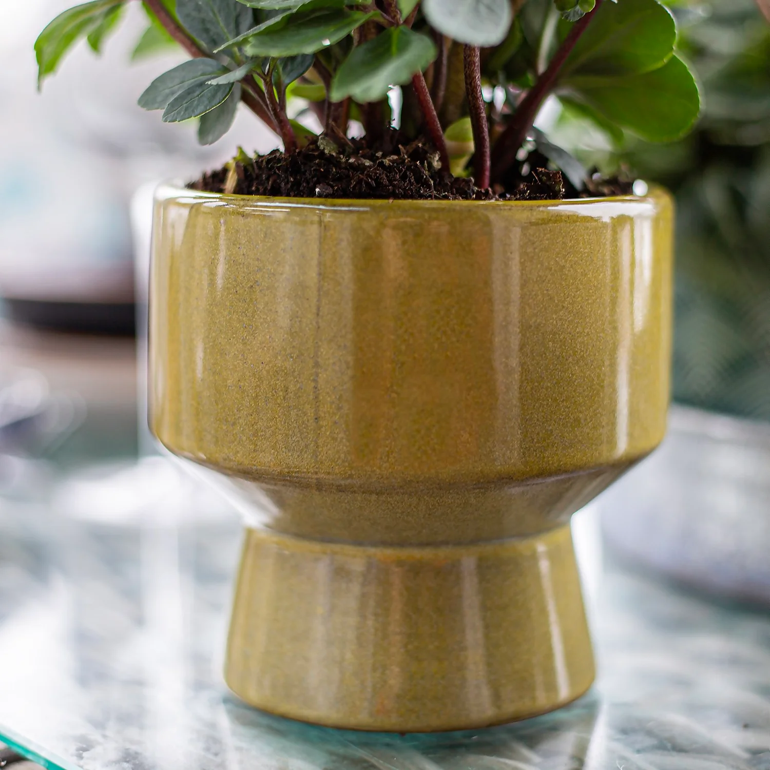 Chamfered Indoor Plant Pot - 13cm 9 Chamfered Indoor Plant Pot - 13cm - Image 9