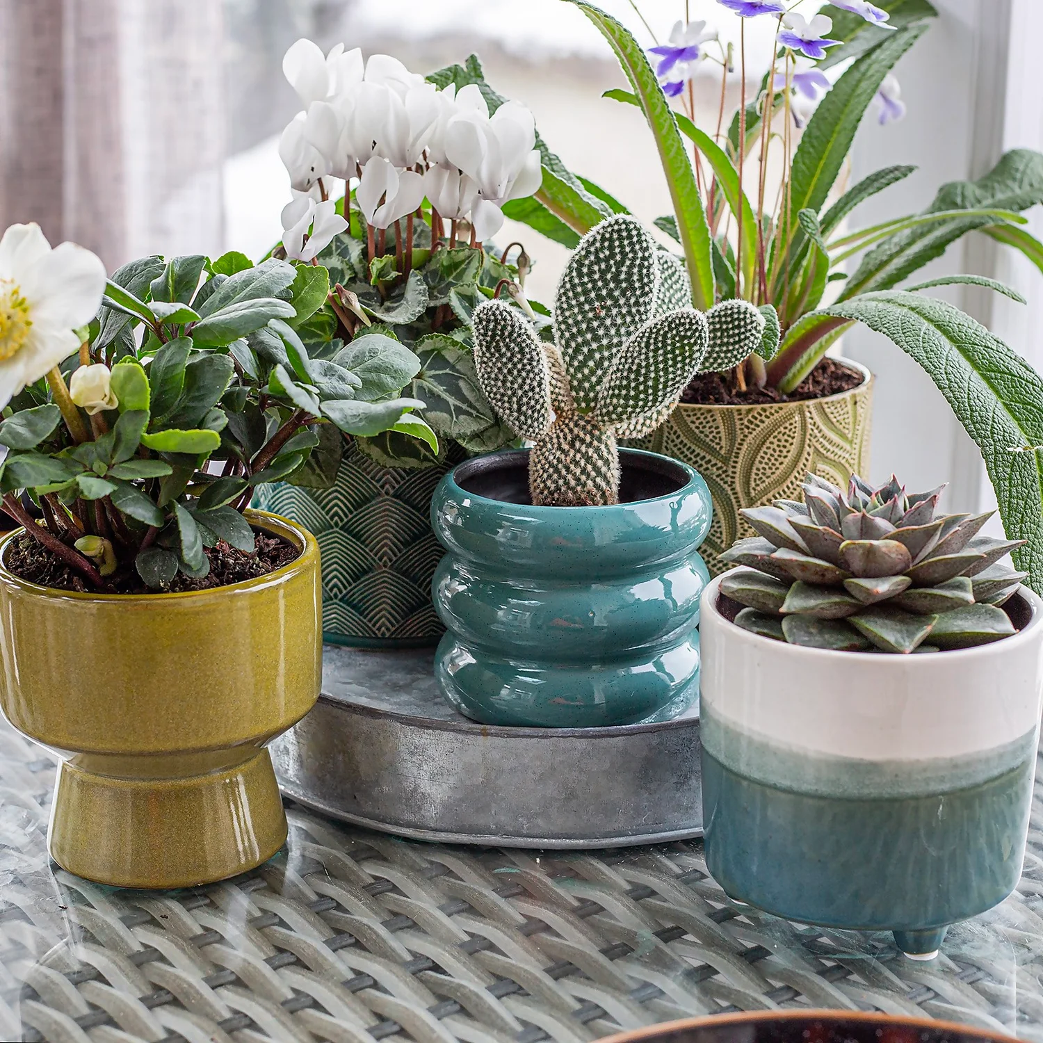 Chamfered Indoor Plant Pot - 13cm 10 Chamfered Indoor Plant Pot - 13cm - Image 10