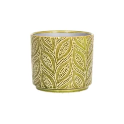 Crackle Leaf Indoor Plant Pot - 12cm -Flowerpot Specialty Store 14197410 1765024191248732