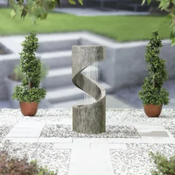 Stylish Fountain Spiral Showers Water Feature With LEDs -Flowerpot Specialty Store 14519354 1185047822497189