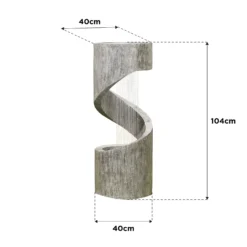 Stylish Fountain Spiral Showers Water Feature With LEDs -Flowerpot Specialty Store 14519354 4325047822566918