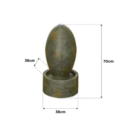 Stylish Fountain Petite Ripple Water Feature With LEDs -Flowerpot Specialty Store 14519358 5205047822608222